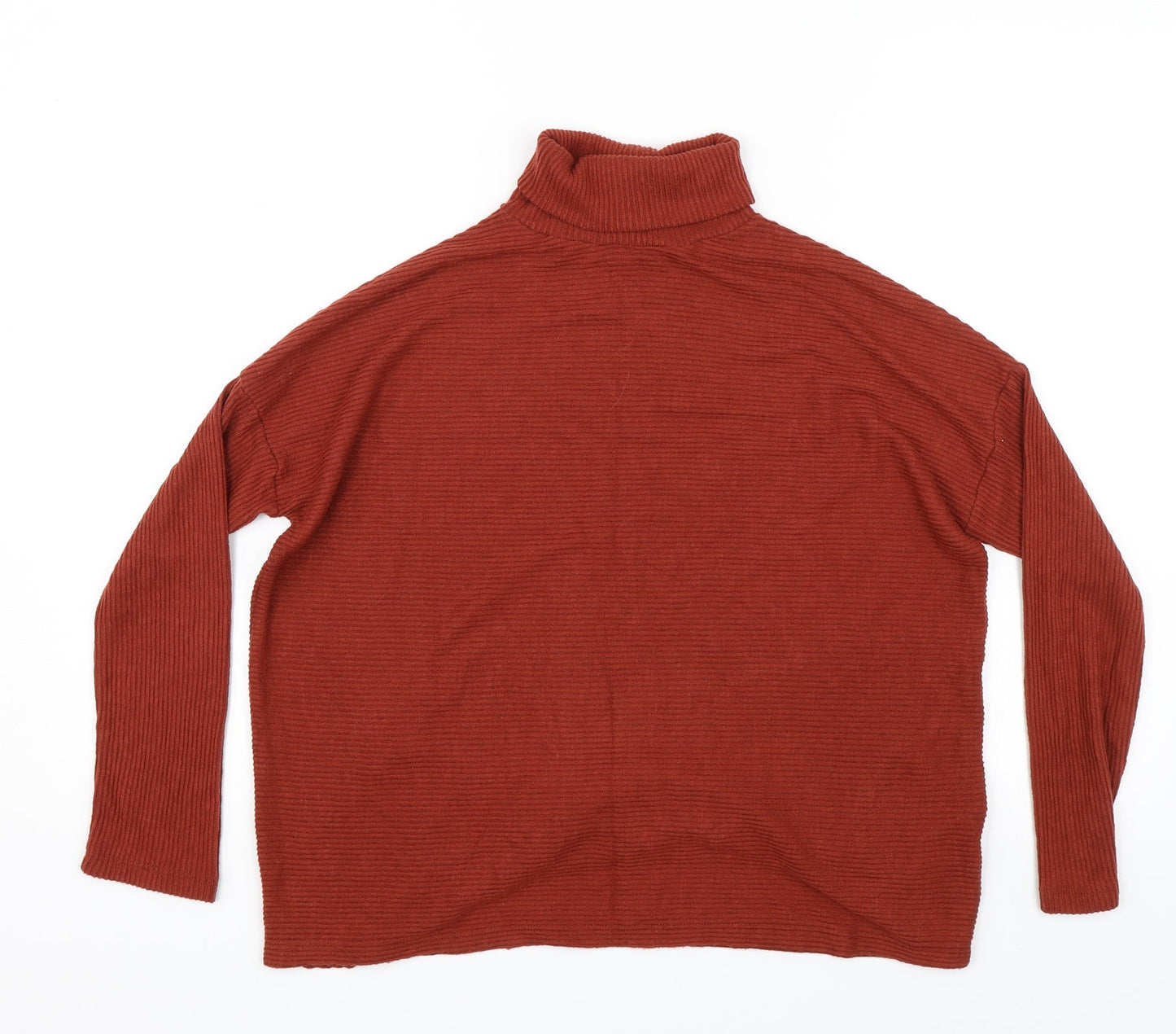 Primark Womens Orange Striped  Basic T-Shirt Size S