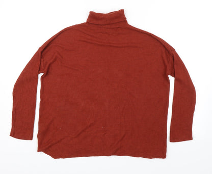 Primark Womens Orange Striped  Basic T-Shirt Size S