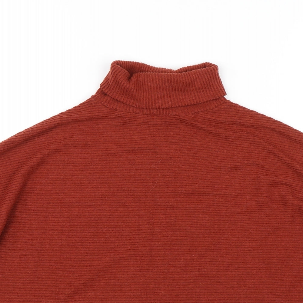 Primark Womens Orange Striped  Basic T-Shirt Size S