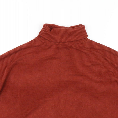 Primark Womens Orange Striped  Basic T-Shirt Size S