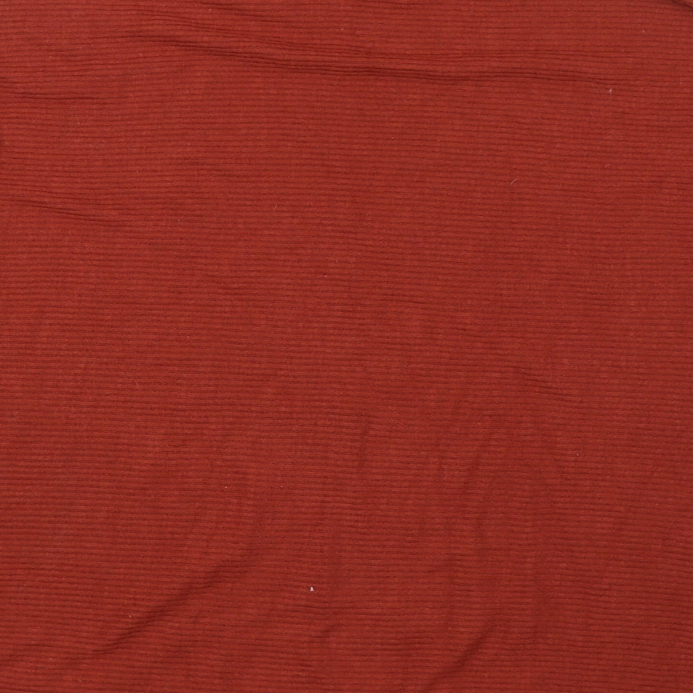 Primark Womens Orange Striped  Basic T-Shirt Size S