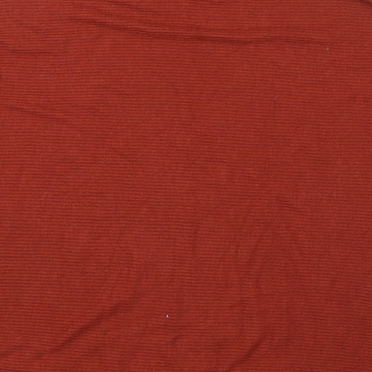 Primark Womens Orange Striped  Basic T-Shirt Size S