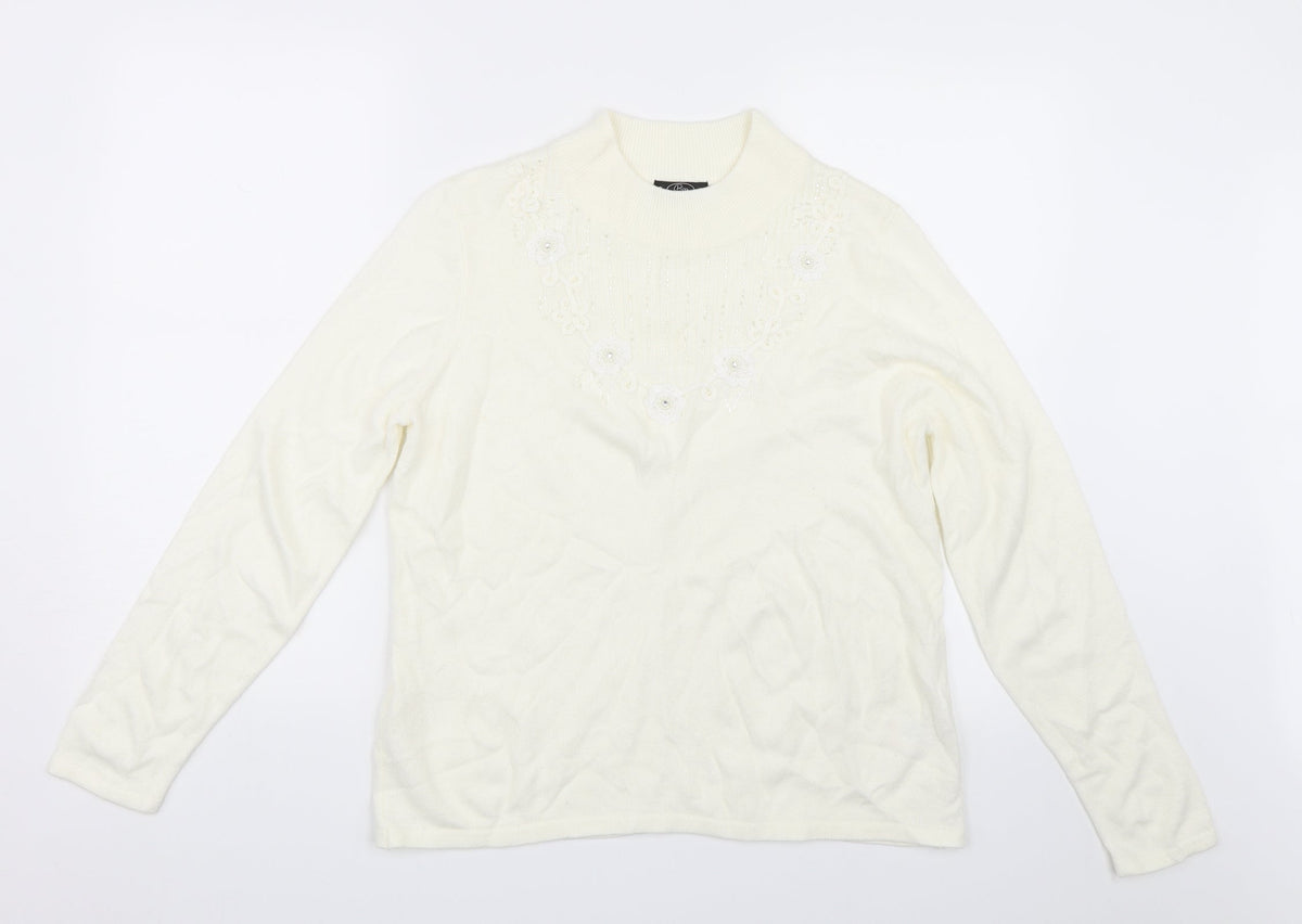 Bonmarché Womens Beige Pullover Jumper Size M