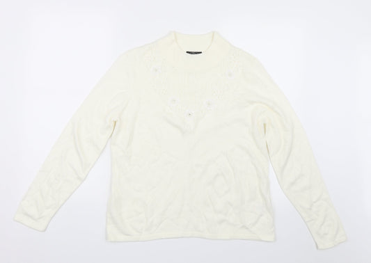 BM Womens Beige   Pullover Jumper Size M