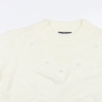 Bonmarché Womens Beige Pullover Jumper Size M