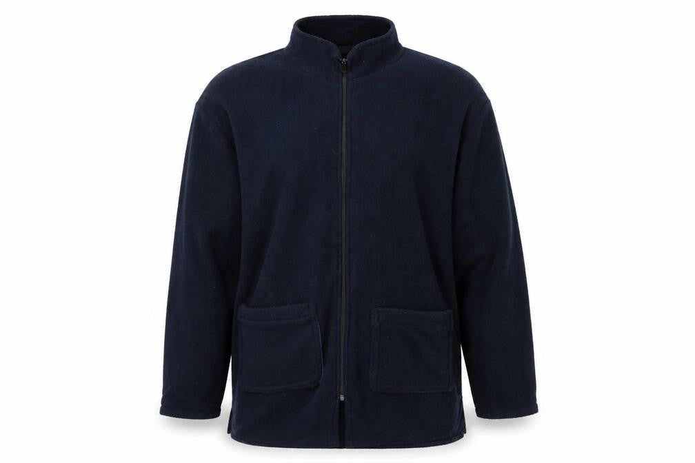 Mens UK Size XL Preworn Blue Full Zip Sweatshirt