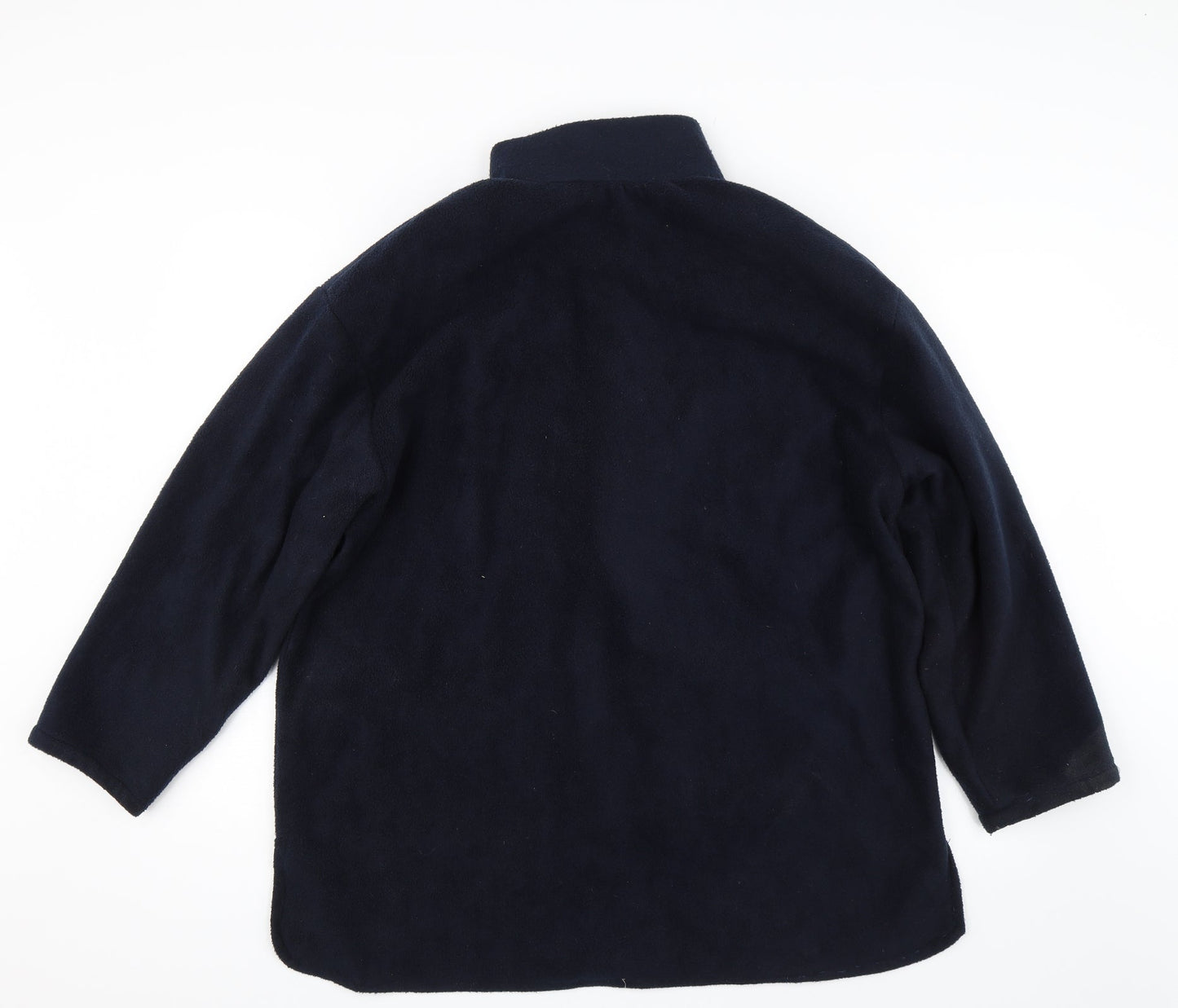 Mens UK Size XL Preworn Blue Full Zip Sweatshirt