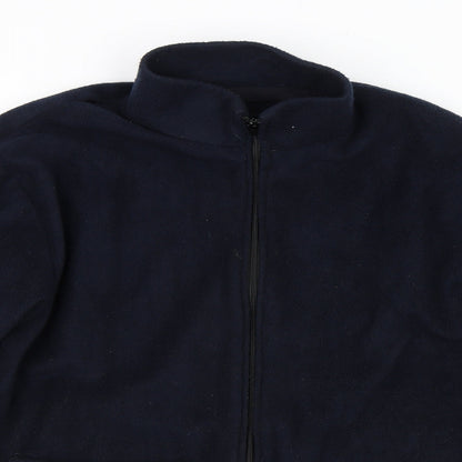 Mens UK Size XL Preworn Blue Full Zip Sweatshirt