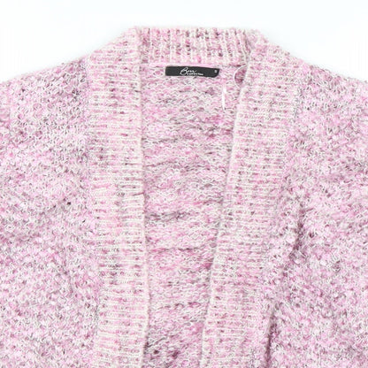 Womens UK Size S BM Purple Cardigan Jumper