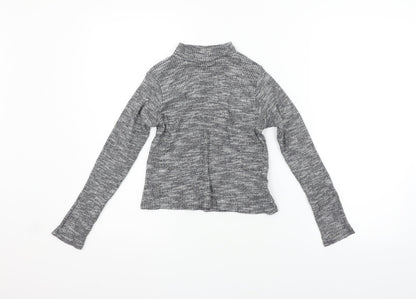 MISS EVIE Girls Grey   Basic T-Shirt Size 9-10 Years