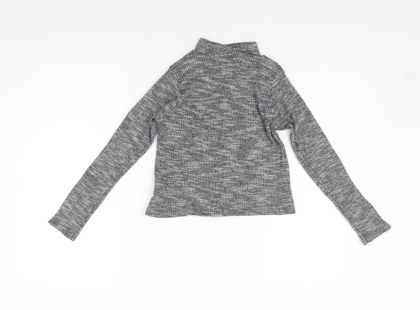 MISS EVIE Girls Grey   Basic T-Shirt Size 9-10 Years