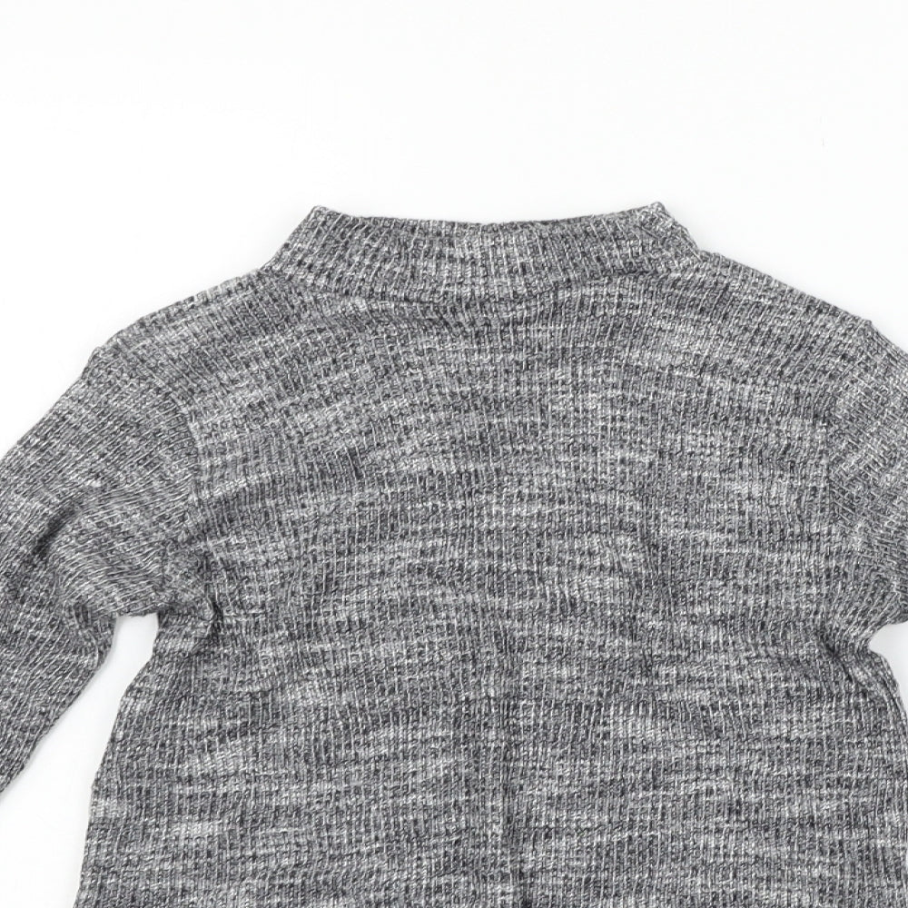 MISS EVIE Girls Grey   Basic T-Shirt Size 9-10 Years