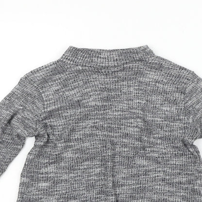 MISS EVIE Girls Grey   Basic T-Shirt Size 9-10 Years