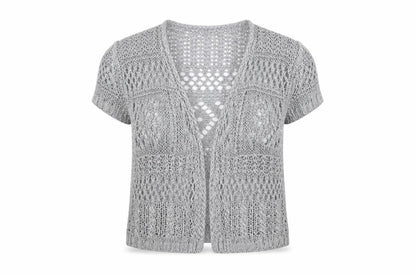 Womens UK Size 12 Per Una Grey Cardigan Jumper