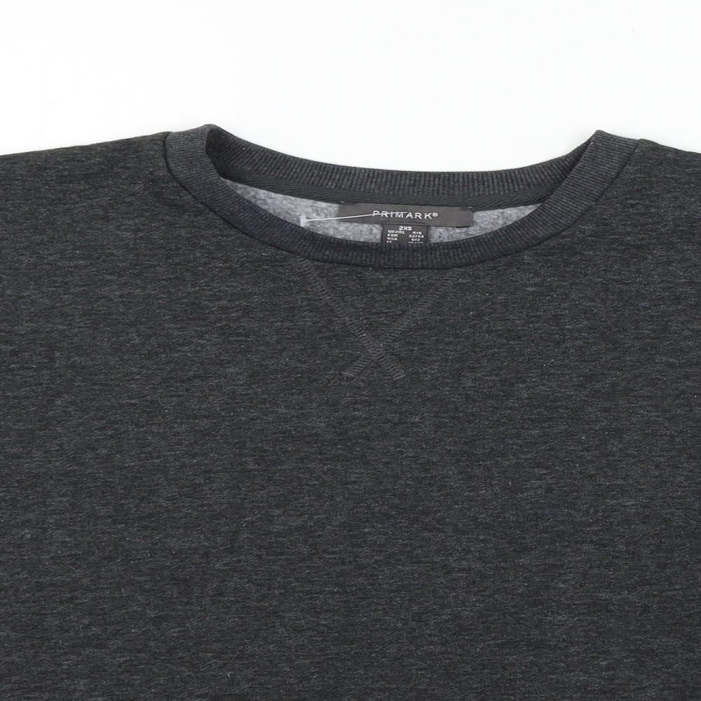 Primark Womens Grey   Pullover Jumper Size 2XS