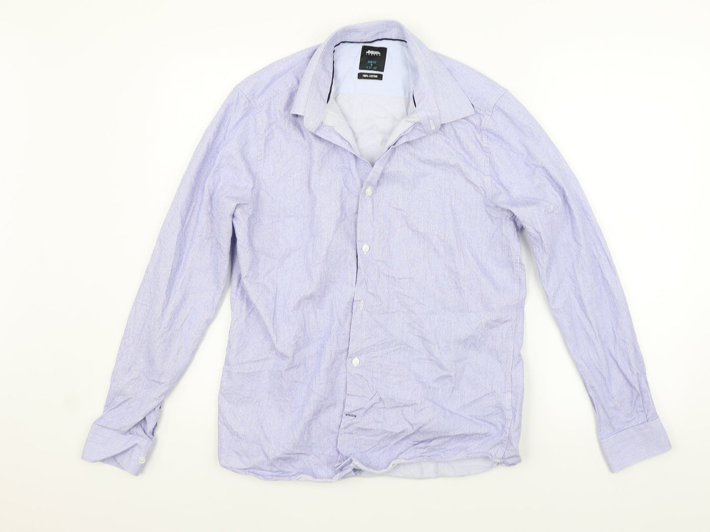 Mens UK Size M Burton Blue  Button-Up Long Sleeve Casual Shirt