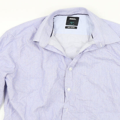 Mens UK Size M Burton Blue  Button-Up Long Sleeve Casual Shirt
