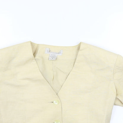 Preworn Womens Beige   Jacket Blazer Size 6