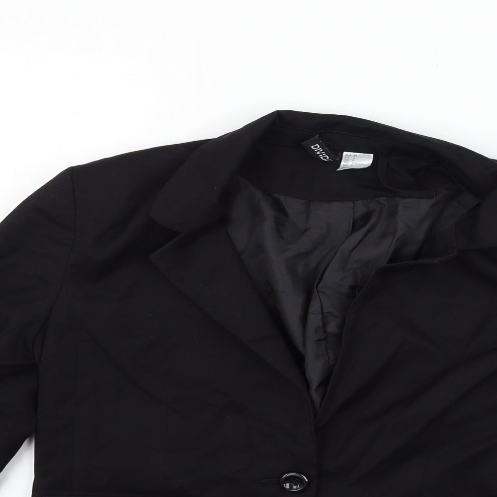 Divided Womens Black   Jacket Blazer Size 8