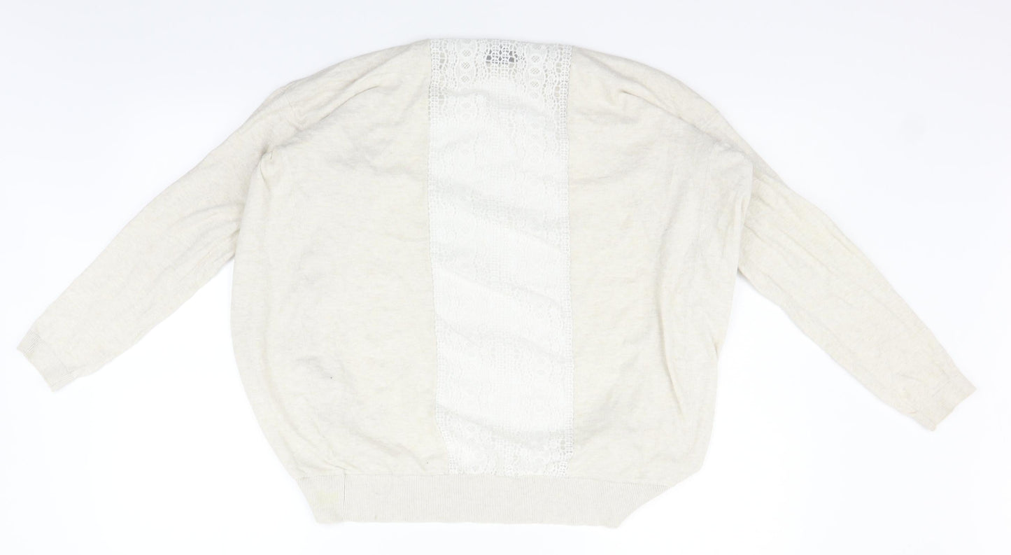 New Look Womens Beige   Cardigan Jumper Size 12