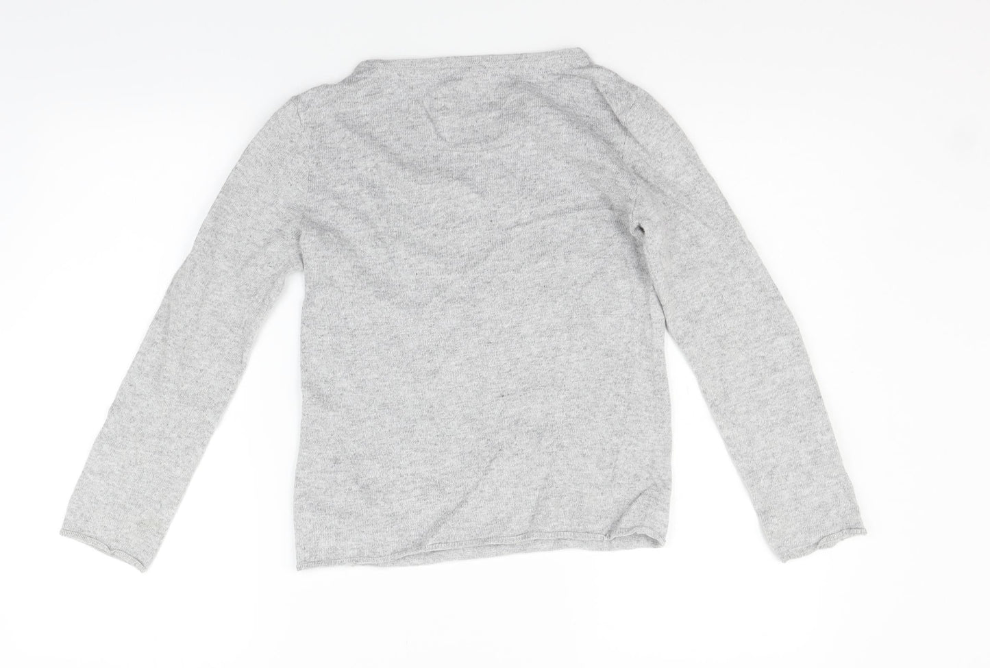 H&M Girls Grey Geometric  Pullover Jumper Size 11-12 Years