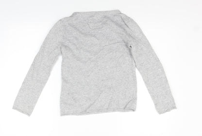 H&M Girls Grey Geometric  Pullover Jumper Size 11-12 Years