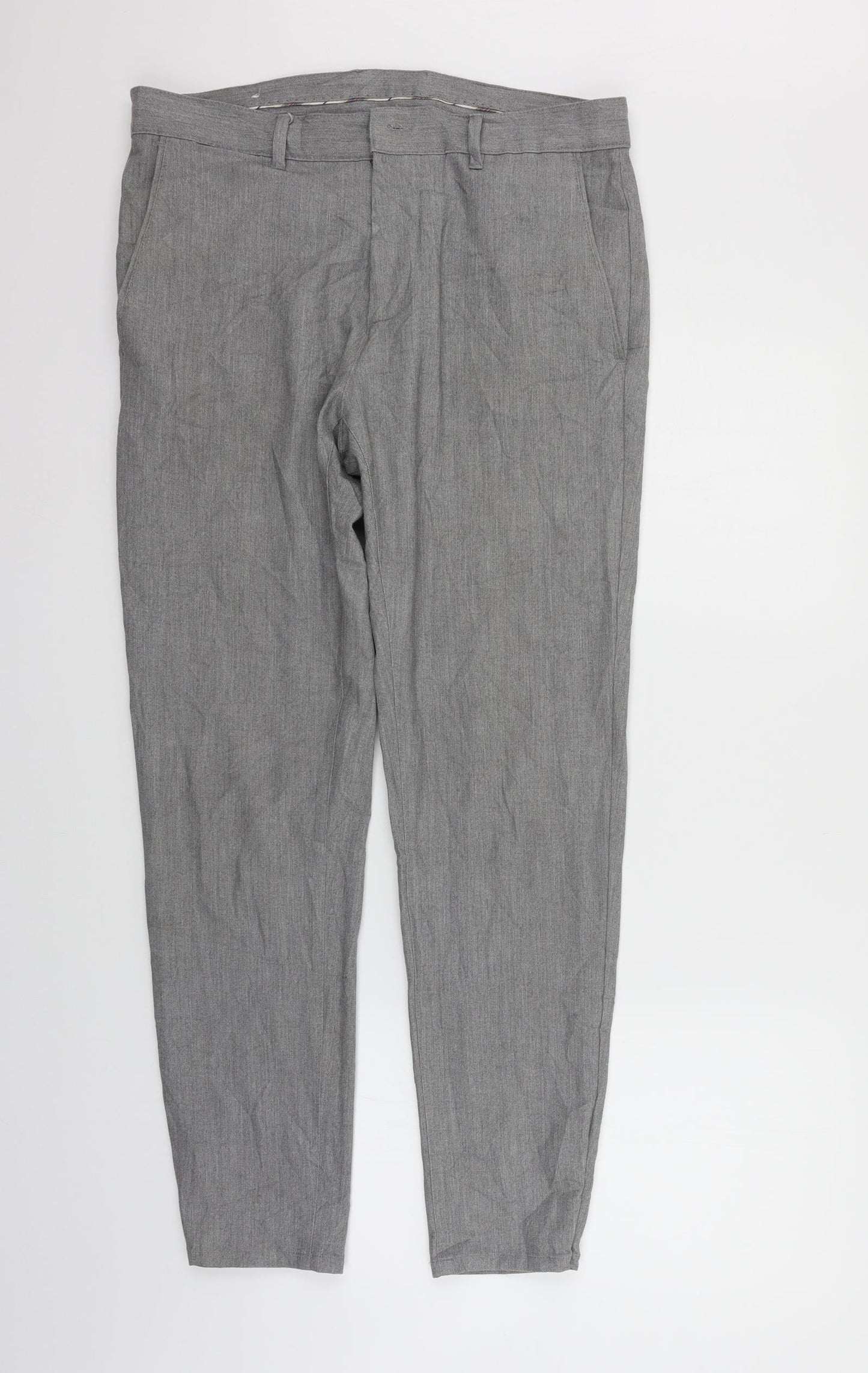 Womens UK Size 32 in Preworn Regular Fit  Grey Trousers