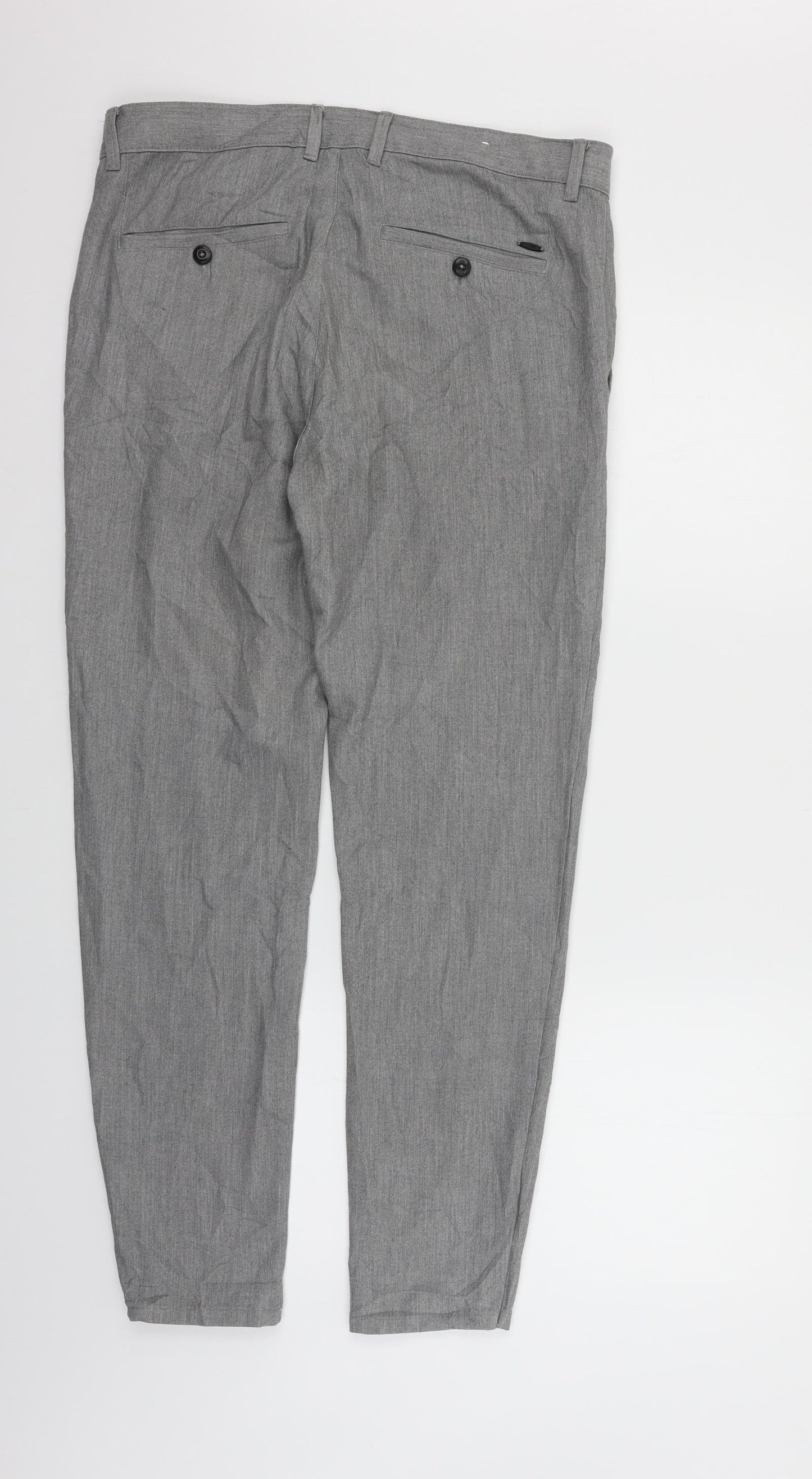 Womens UK Size 32 in Preworn Regular Fit  Grey Trousers