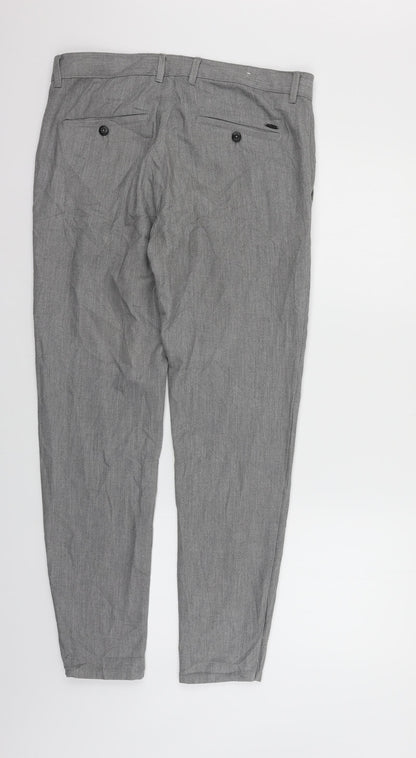Womens UK Size 32 in Preworn Regular Fit  Grey Trousers