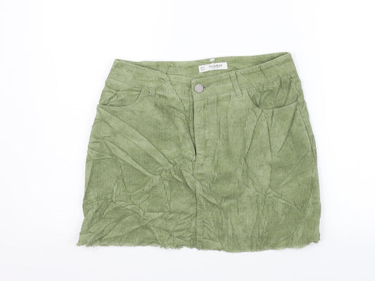 Pull&Bear Womens Green   Flare Skirt Size M