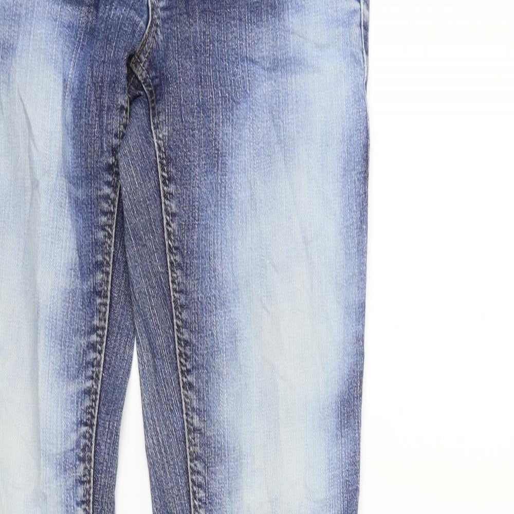 Moto Womens Blue   Straight Jeans Size 26 in L34 in