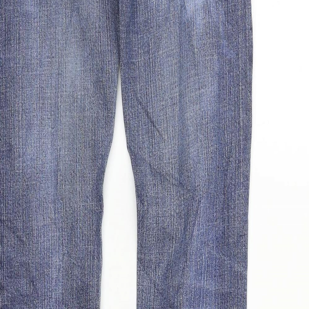 Moto Womens Blue   Straight Jeans Size 26 in L34 in
