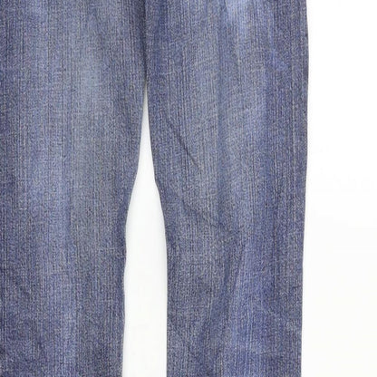 Moto Womens Blue   Straight Jeans Size 26 in L34 in