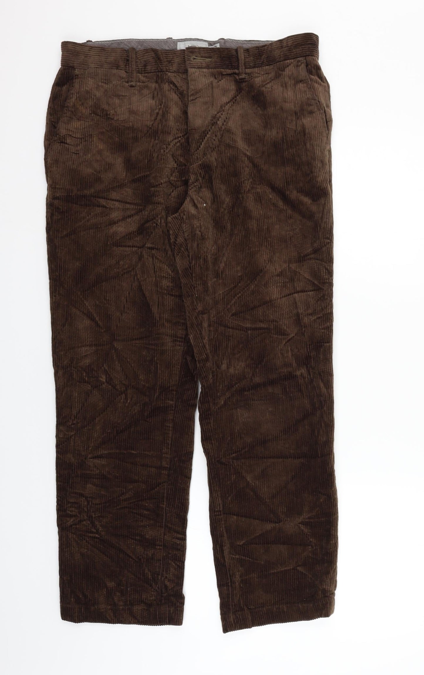 Womens UK Size 34 in Marks and Spencer Regular Fit  Brown Trousers