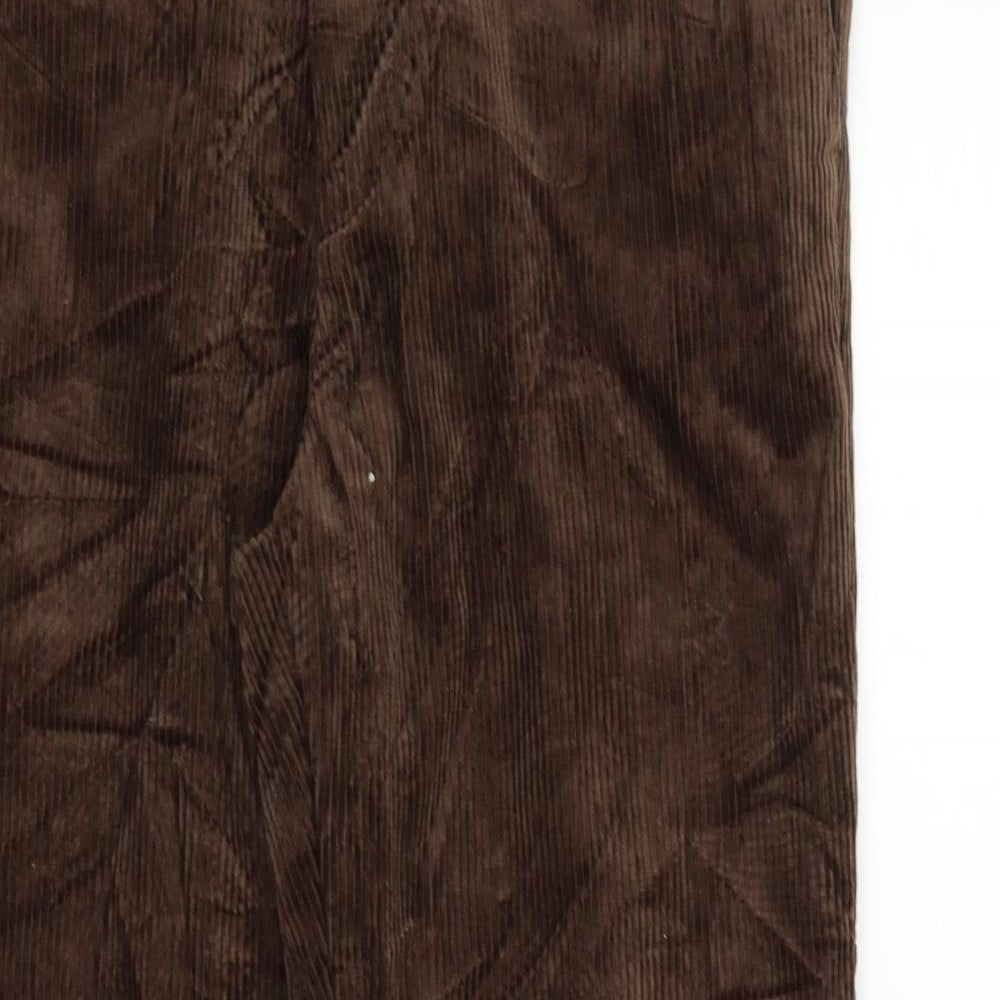 Womens UK Size 34 in Marks and Spencer Regular Fit  Brown Trousers