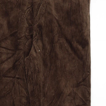 Womens UK Size 34 in Marks and Spencer Regular Fit  Brown Trousers
