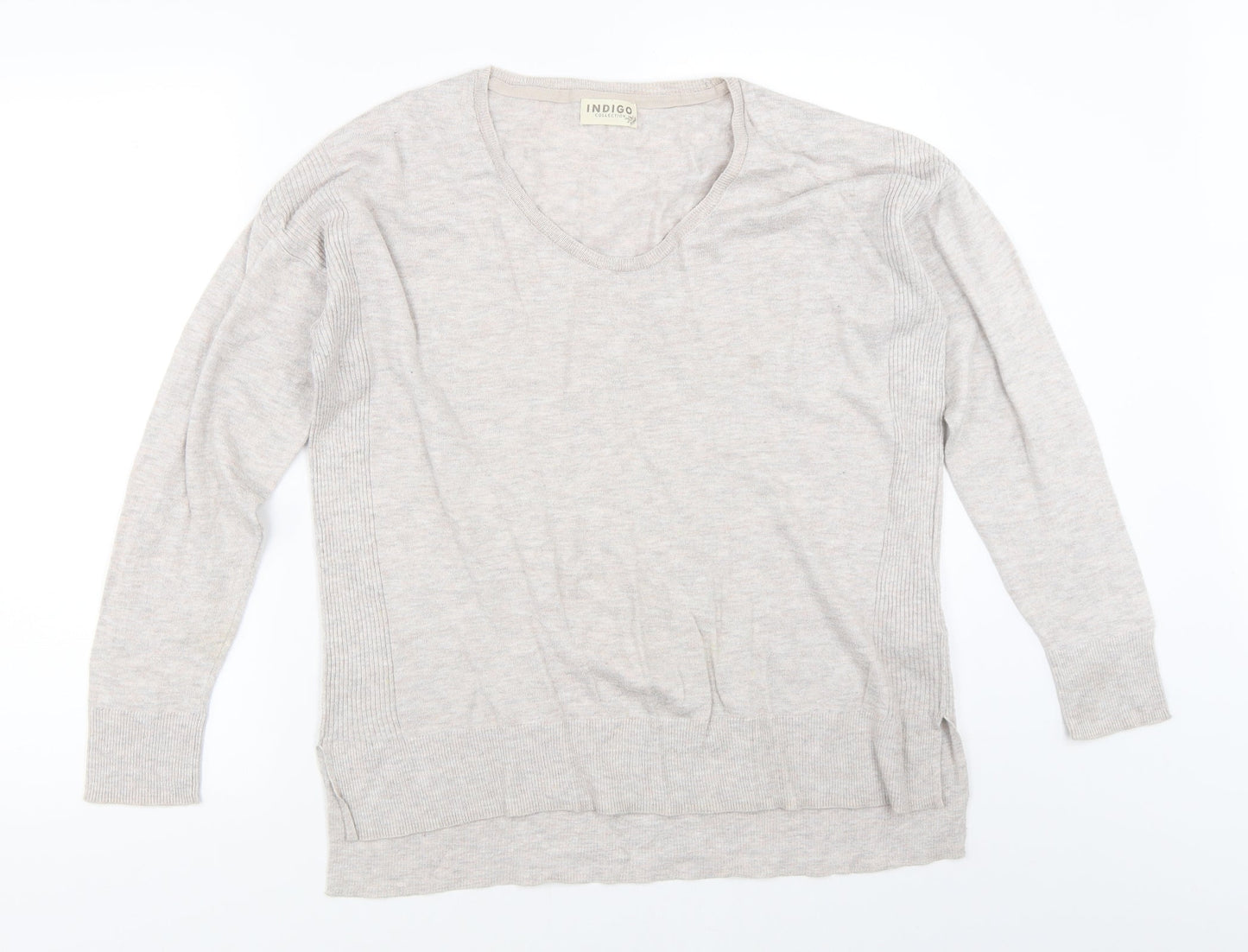 Womens UK Size 12 Marks and Spencer Beige Pullover Jumper