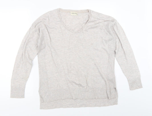 Womens UK Size 12 Marks and Spencer Beige Pullover Jumper