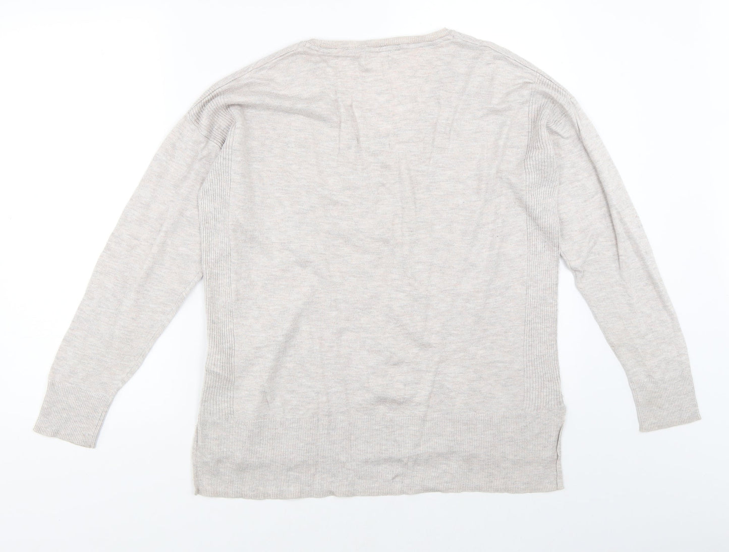 Womens UK Size 12 Marks and Spencer Beige Pullover Jumper