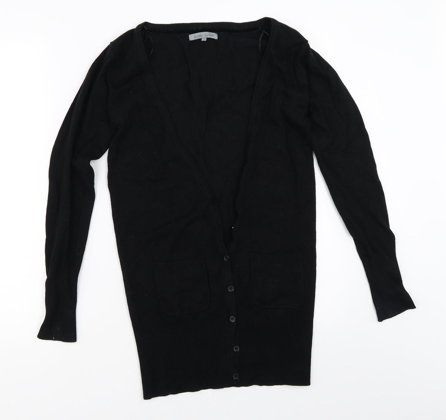 Bershka Womens Black   Cardigan Jumper Size M