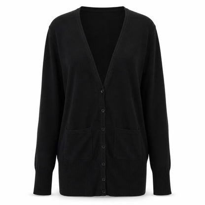 Womens UK Size M Bershka Black Cardigan Jumper