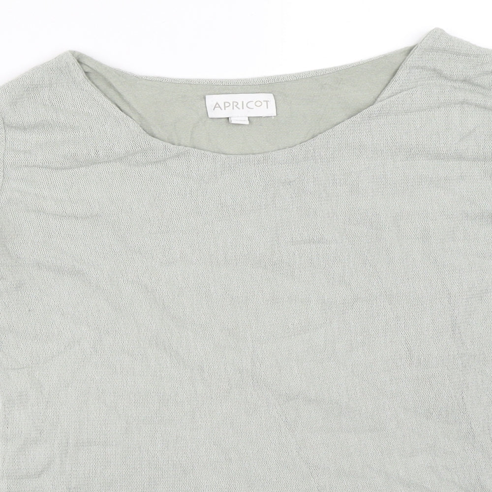 Womens UK Size S Apricot Green Pullover Jumper