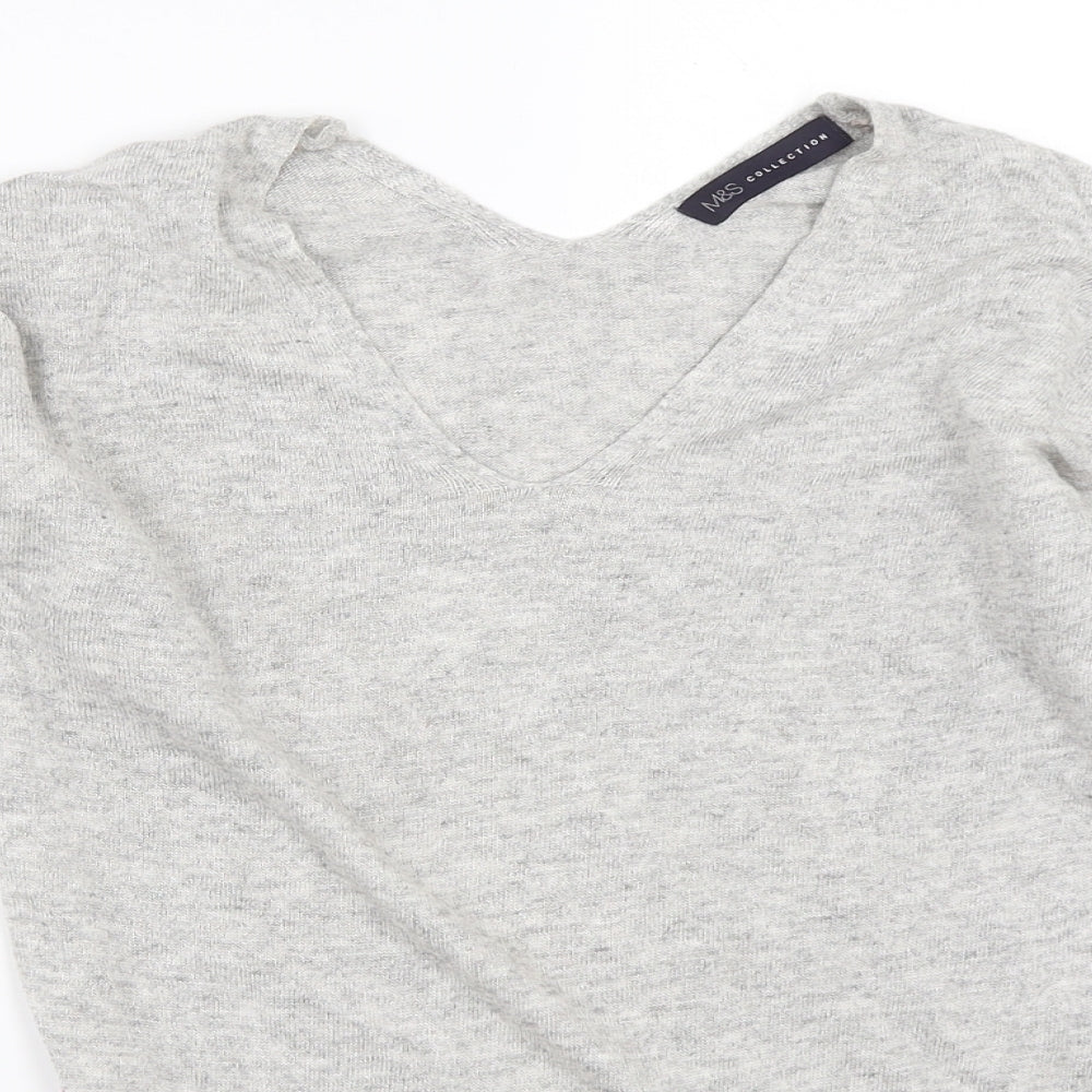 Womens UK Size 8 Marks and Spencer Grey Pullover Jumper