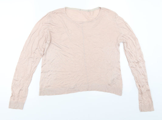 Womens UK Size L Oasis Pink Pullover Jumper