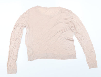 Womens UK Size L Oasis Pink Pullover Jumper