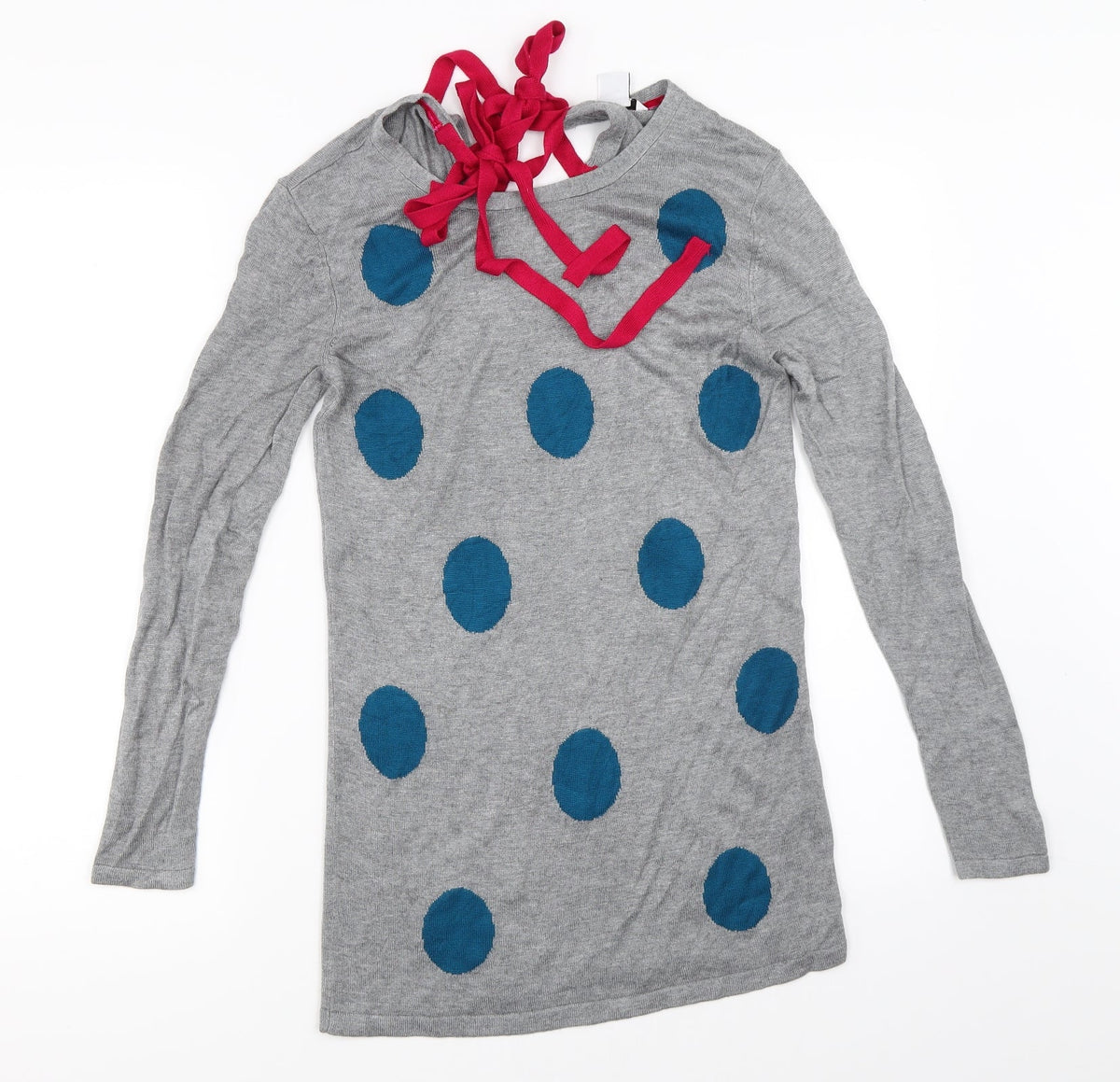 Additional front view of mamas & papas women’s grey jumper, size UK 12