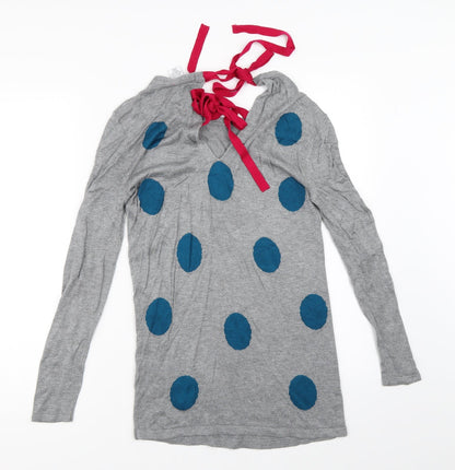 Back view of mamas & papas women’s grey jumper, size UK 12