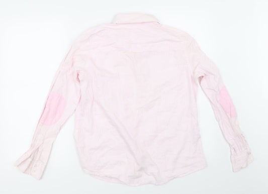Womens UK Size 42 H&M Pink Basic Button-Up
