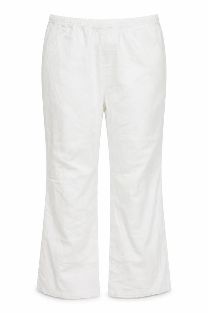 Womens UK Size 34 Simply Be Regular Fit Bootcut White Jeans