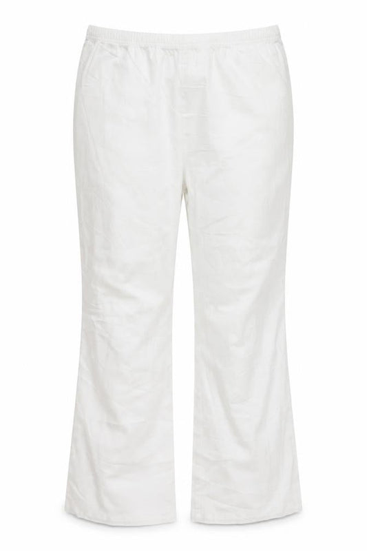 Womens UK Size 34 Simply Be Regular Fit Bootcut White Jeans